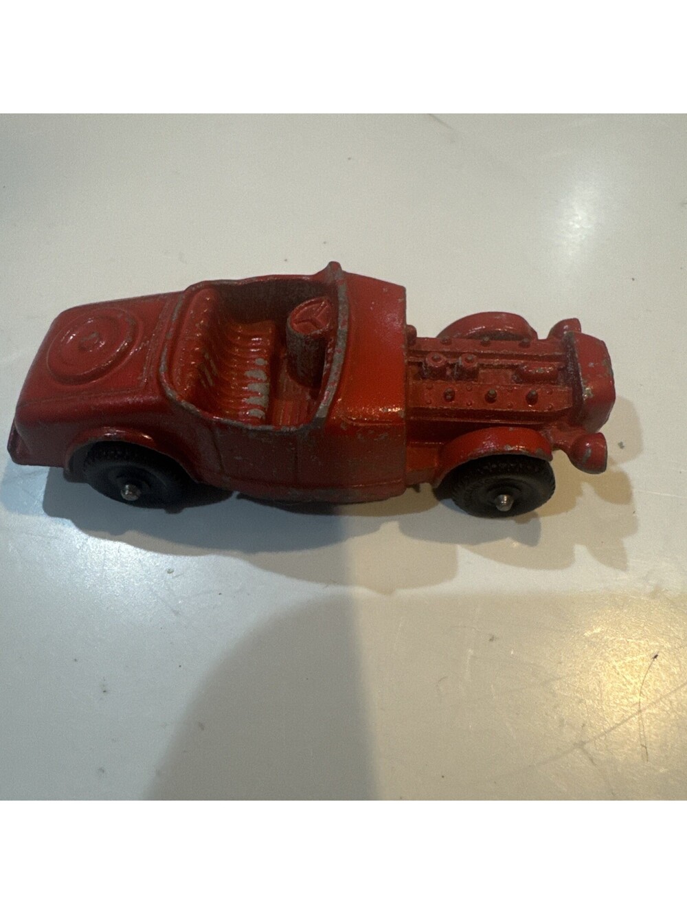 Vintage Tootsietoy Car Ford Model B Hotrod Roadster Red Diecast Metal 50s 60s